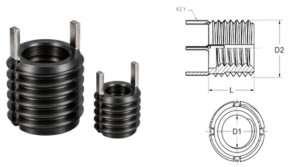 key locking thread insert carbon steel